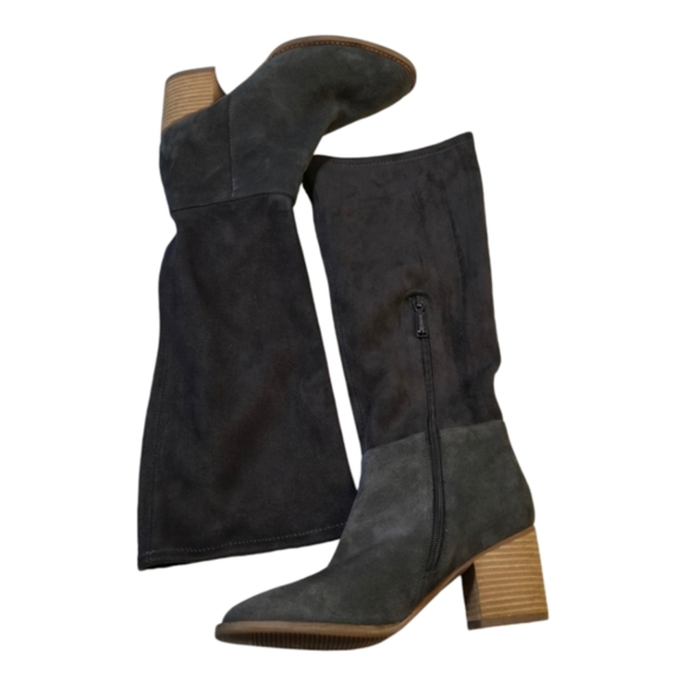 Blondo B6938 635 Nada Suede Knee High‎ Waterproof Boots Gray Size 7.5 New!